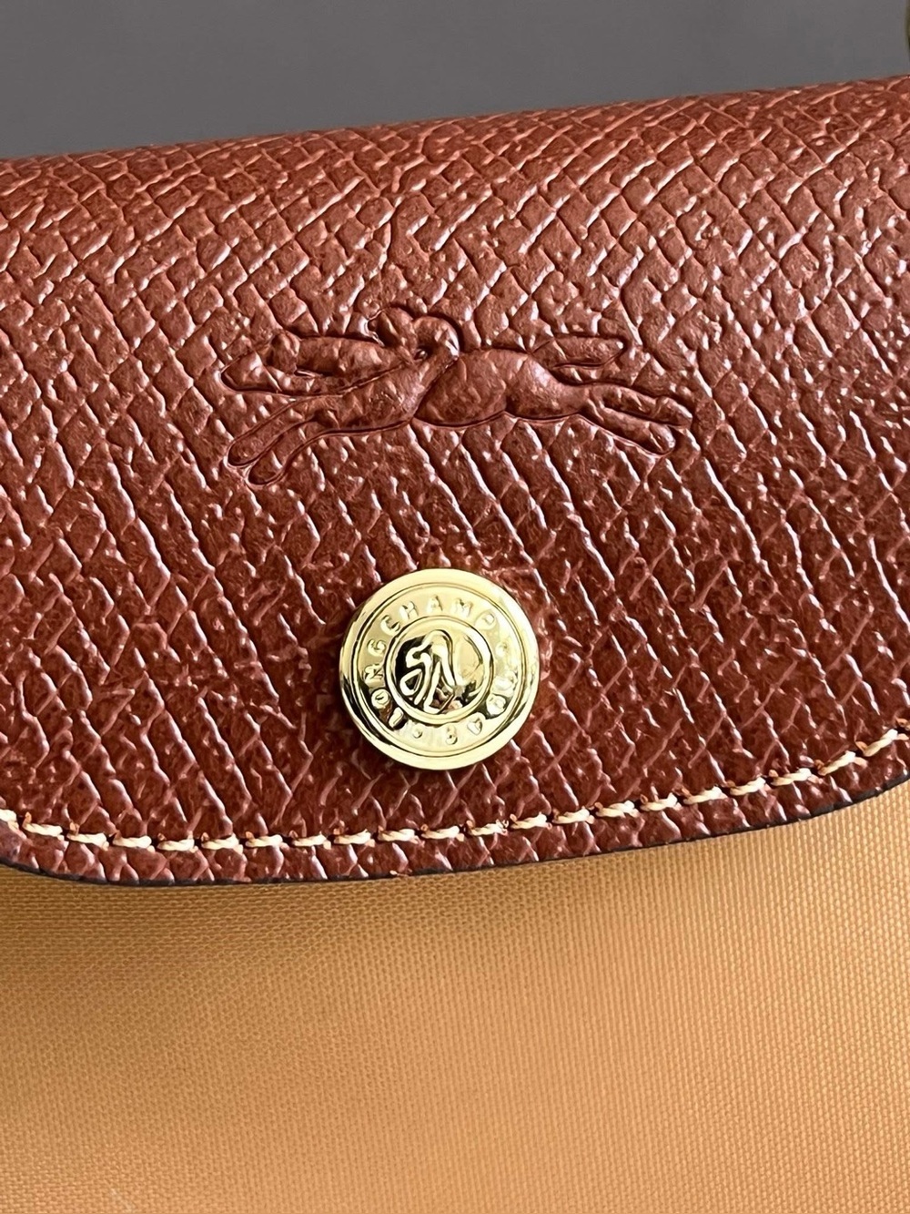 Longchamp XS Le Pliage Original Pouch with Strap - Picture 4 of 14
